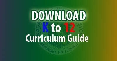 K to 12 Curriculum Guide (All Subjects)