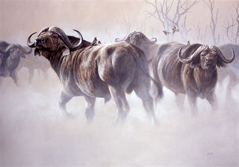 Buffalo Herd Painting