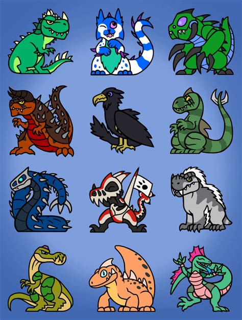 DA Kaiju Chibis by DinoHunter2 on DeviantArt