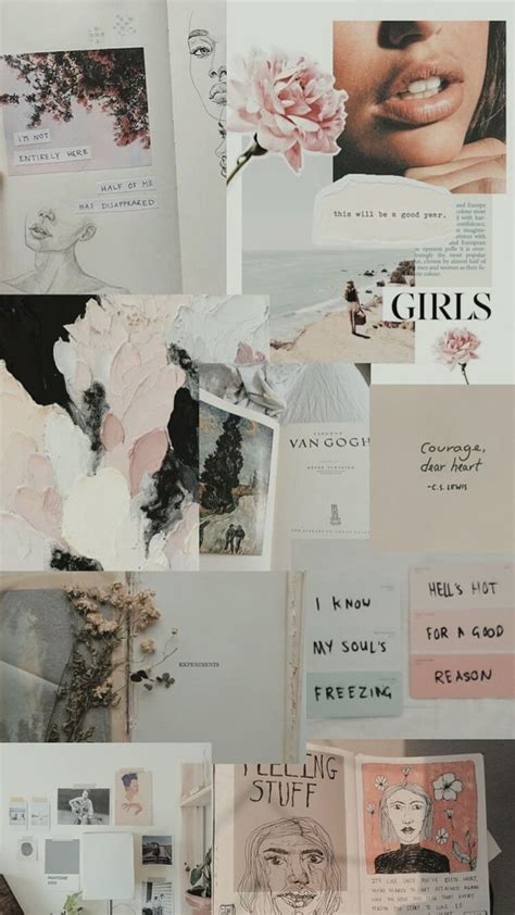 tumblr collage wallpaper,text,material property,paper,plant,art ...