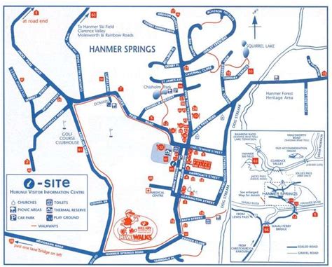 Hanmer Springs map: hanmer springs maps New Zealand map