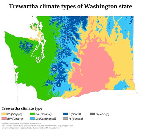 Washington State Climate Map - Draw A Topographic Map