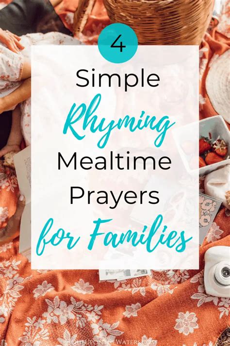 9 Simple + Creative Mealtime Prayers for Families - Out Upon the Waters