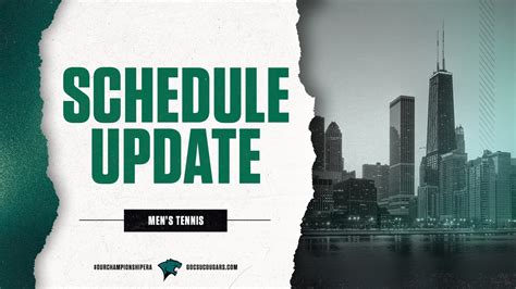 Men's Tennis Announces Schedule Change - Chicago State University Athletics