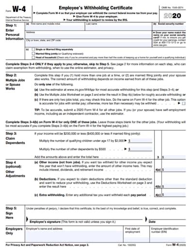 Printable 2023 W4 Form - Printable Forms Free Online