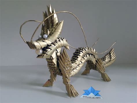 Origami 3D - Dragão - Dragon | Samurai de Papel | Pinterest | Origami, 3D Origami and 3d