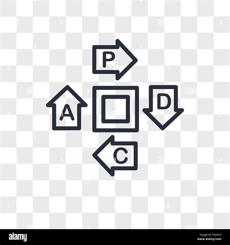 pdca vector icon isolated on transparent background, pdca logo concept Stock Vector Image & Art ...