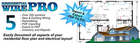 Residential Wire Pro Software - Draw Detailed Electrical Floor-Plans