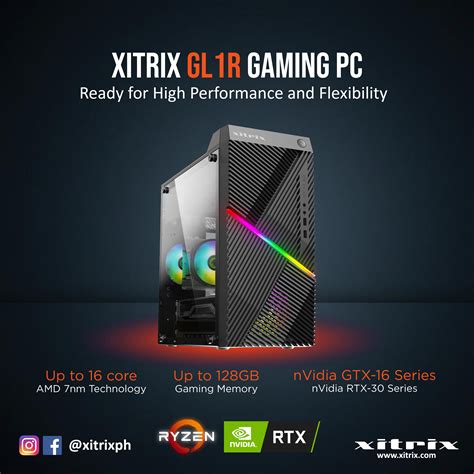 Xitrix GL1R AMD Ryzen 5 Gaming PC (Ryzen 5000 Processor, GTX/RTX GPU ...