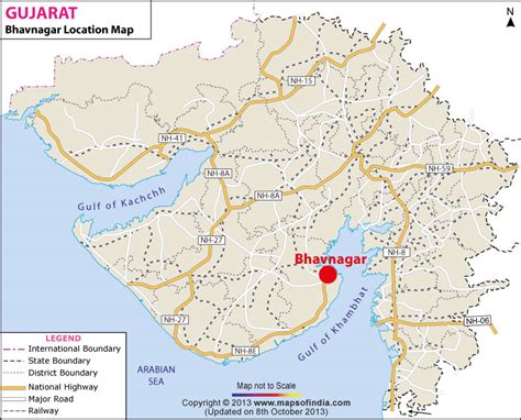 Bhavnagar Location Map, Where is Bhavnagar