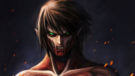 Green Eyes Eren Yeager HD Attack On Titan Wallpapers | HD Wallpapers ...