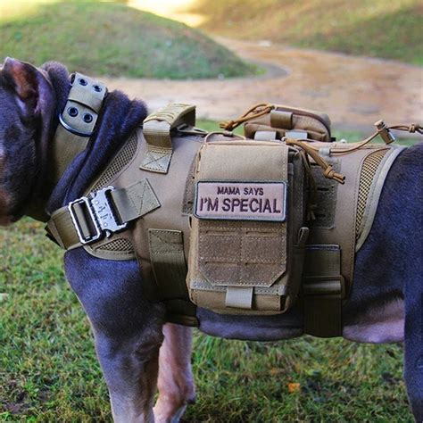 Tactical Dog Harness No Pull With Pouch Military Dog Harness | Etsy New ...