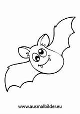 Ausmalbilder Halloween  Schöne Fledermaus sketch template