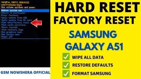 How to Hard Reset SAMSUNG Galaxy A51 - Remove Screen Lock by Recovery ...