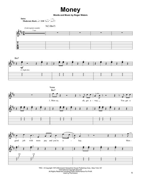 Money by Pink Floyd - Guitar Tab Play-Along - Guitar Instructor