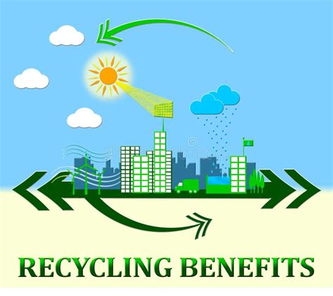 Benefits of recycling stock vector. Illustration of concept - 8427804