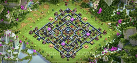 Melhor Layout de Defesa CV13 com link, Anti Tudo - COC Clash of Clans ...