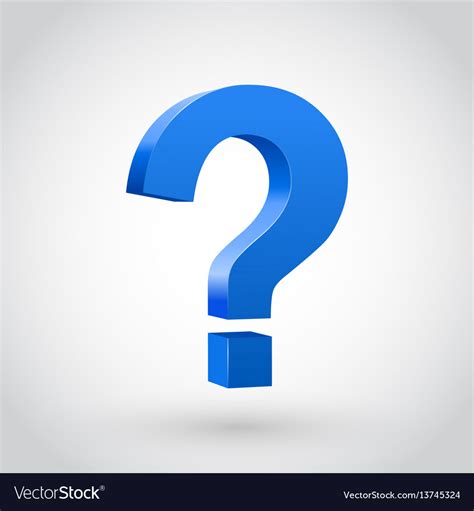 Blue question mark isolated on white Royalty Free Vector