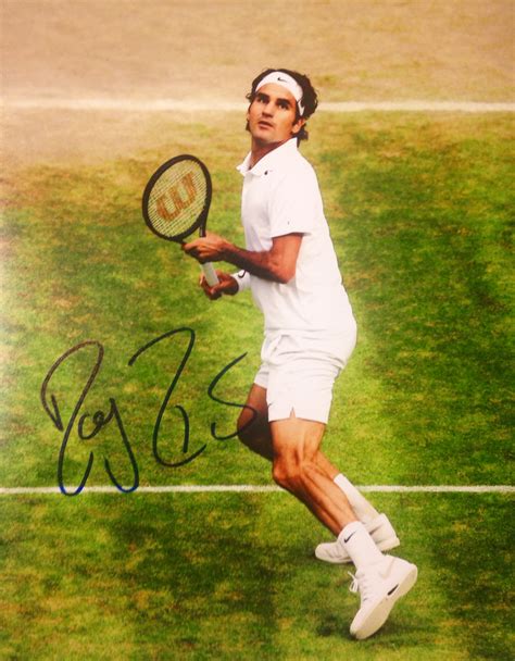 Roger Federer Signed 8x10 Photo