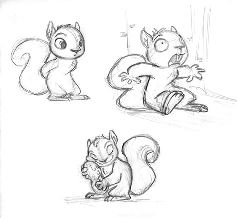 Squirrel Sketches | Squirrel illustration, Cartoon drawings, Squirrel art