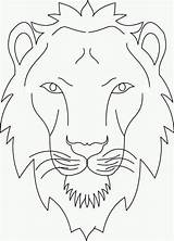 Lion Face Coloring Pages  Free Printable For Kids sketch template