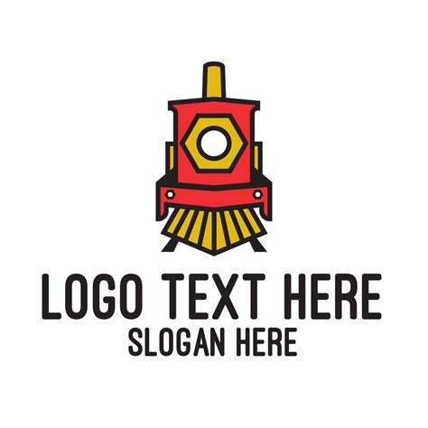 Red Locomotive Train Logo | BrandCrowd Logo Maker | BrandCrowd