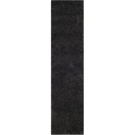 Safavieh SG180-8484-26 2 x 6 ft. Runner Dark Grey Milan Shag Rug, 1 ...