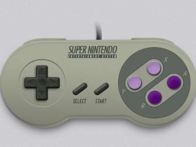 snes controller by Luke Schultz on Dribbble