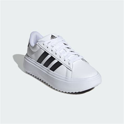 adidas Grand Court Platform Shoes - White | adidas LK