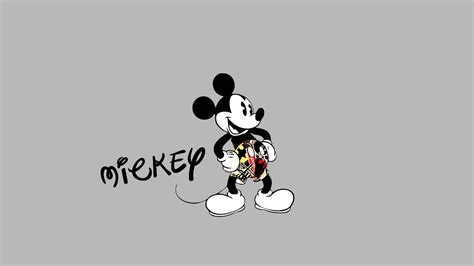 Mickey Mouse illustration, Mickey Mouse, Disney, minimalism HD ...