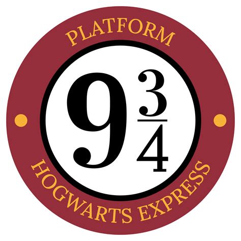 Name Platform 9 3 4 icon. Hogwarts Express. 15678035 Vector Art at Vecteezy