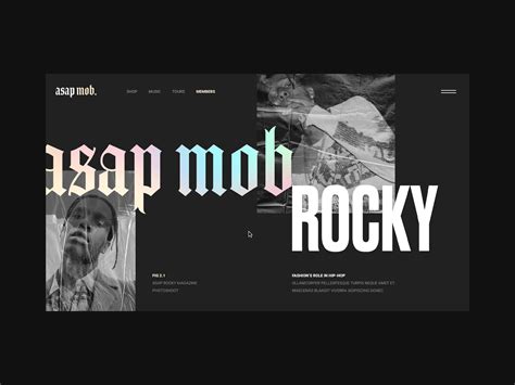 ASAP Mob by Landon Cooper on Dribbble Asap Rocky Name, Asap Mob, Music Tours, Name Logo, Black ...