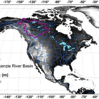 Location of the Mackenzie River Basin in North America. 174 | Download Scientific Diagram