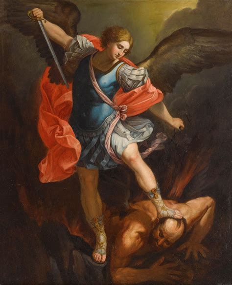 Saint Michael by Guido Reni 1636 - Public Domain Catholic Painting