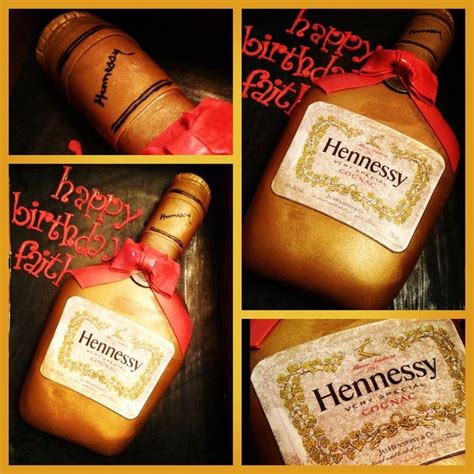 Hennessy cake, Bottle cake, Liquor bottle cake