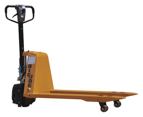 BIG JOE, 3,300 lb Load Capacity, 45 in x 6 in, Manual-Lift/Powered-Drive Pallet Jack - 278DU3 ...