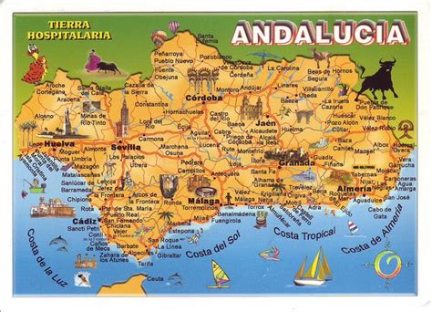 Andalucia Map, Spain | Explore the Beauty of Andalusia