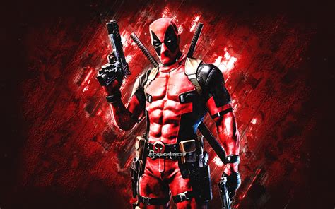 Download wallpapers Fortnite Deadpool Skin, Fortnite, main characters ...