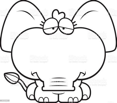 Cartoon Sad Elephant Stock Illustration - Download Image Now - 2015 ...