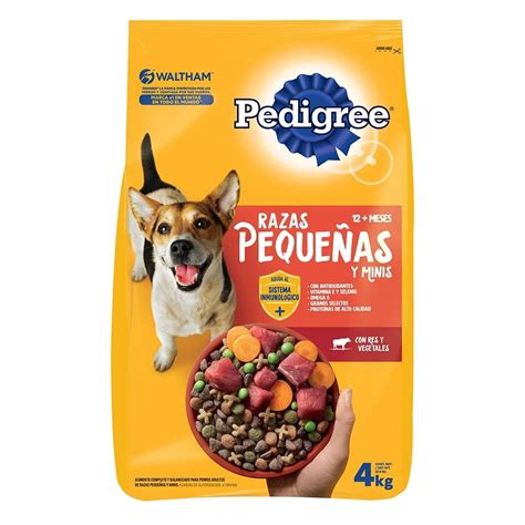 Alimento para Perro Pedigree Adulto Razas Pequeñas y Minis con Res y ...