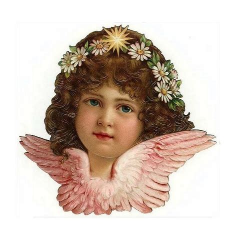 Girl angel flower wreath dove feather wings collar sweet pillow cushion ...