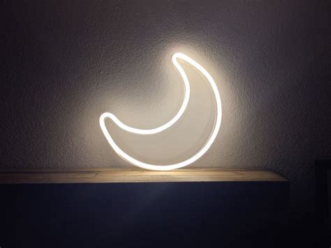 MOON Neon Sign | Neon decor, Neon sign bedroom, Neon signs