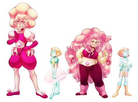 Steven Universe - Pink Diamond, Pearl, Rose Quartz by Sandette on ...