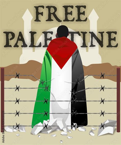 free palestine art vector illustration Stock Vector | Adobe Stock