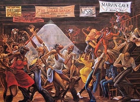 Sugar Shack, the early 1970s | Ernie Barnes – Kentake Page