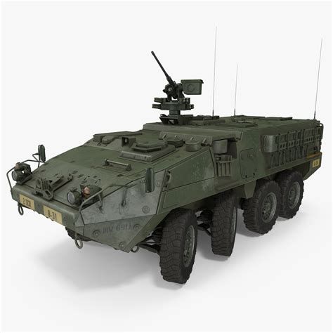 3d model interim armored vehicle stryker