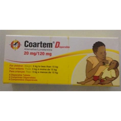 COARTEM DISPERSIBLE *6 Tablet - Rx Online Pharmacy