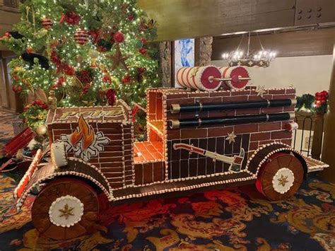 Stein Eriksen Lodge reveals this year's gingerbread creation, a firetruck - TownLift, Park City News