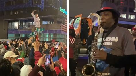 Nationals Fans Celebrate World Series Win in the Streets of D.C.