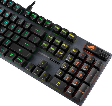 ASUS ROG Strix Scope II Gaming Keyboard pre-lubed ROG RX Red Linear ...